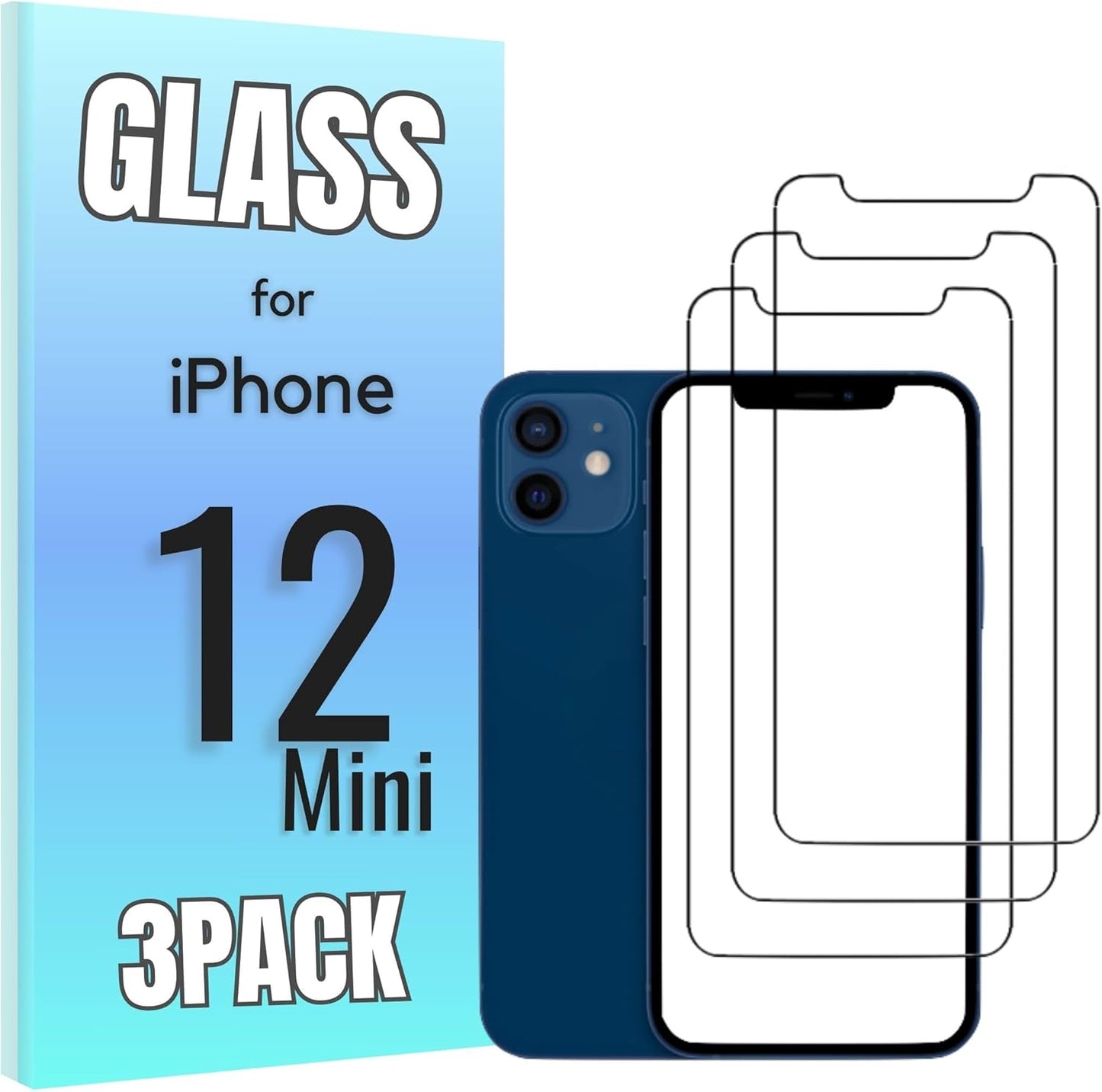 3-Pack Tempered Glass Screen Protector for iPhone 15 Pro - High Transparency, 9H Hardness, Ultra Tactile Protection for 6.1" Display