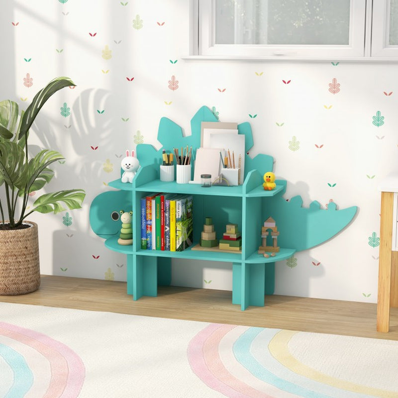 Children's Bookcase and Toy Storage Organizer with Open Shelves
