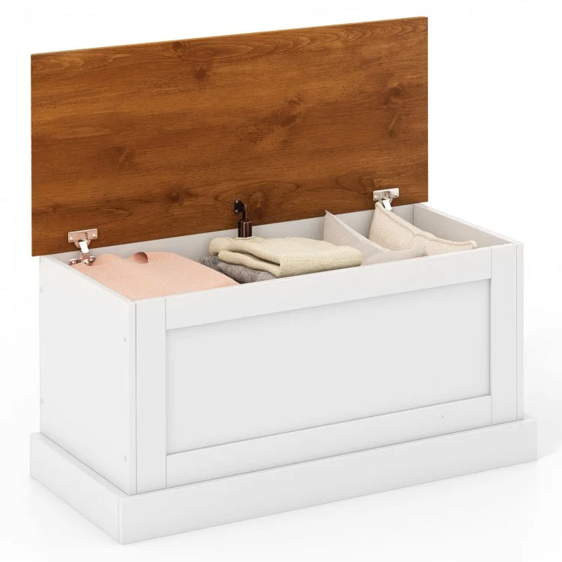 Large Storage Chest Featuring Safety Metal Hinge