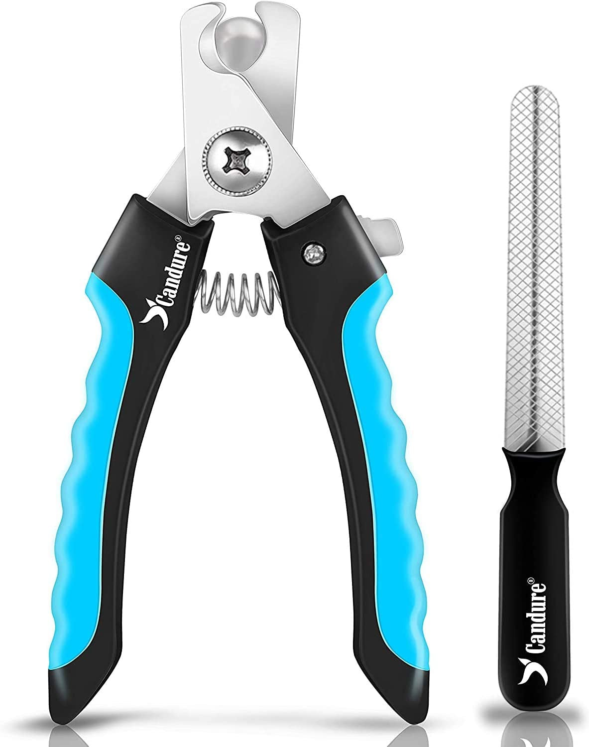 Dog Nail Clippers -Safety Guard, Pet Razor Edge Blades - Free Nail File