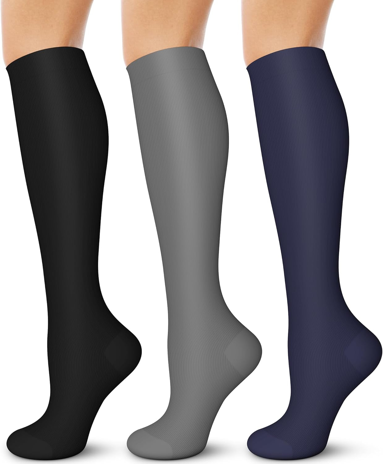 Compression Socks for Men and Women - 15-20 mmHg Support for Nurses, Running, Hiking, Recovery, and Travel