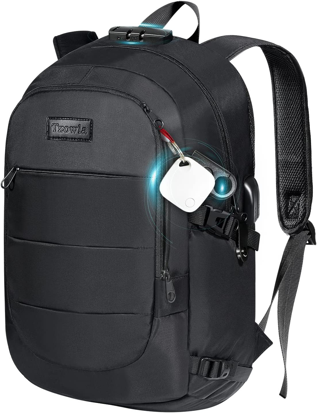 Water-Resistant Anti-Theft Laptop Backpack with USB Charging Port - 15.6 Inch Business Bag for Men and Women