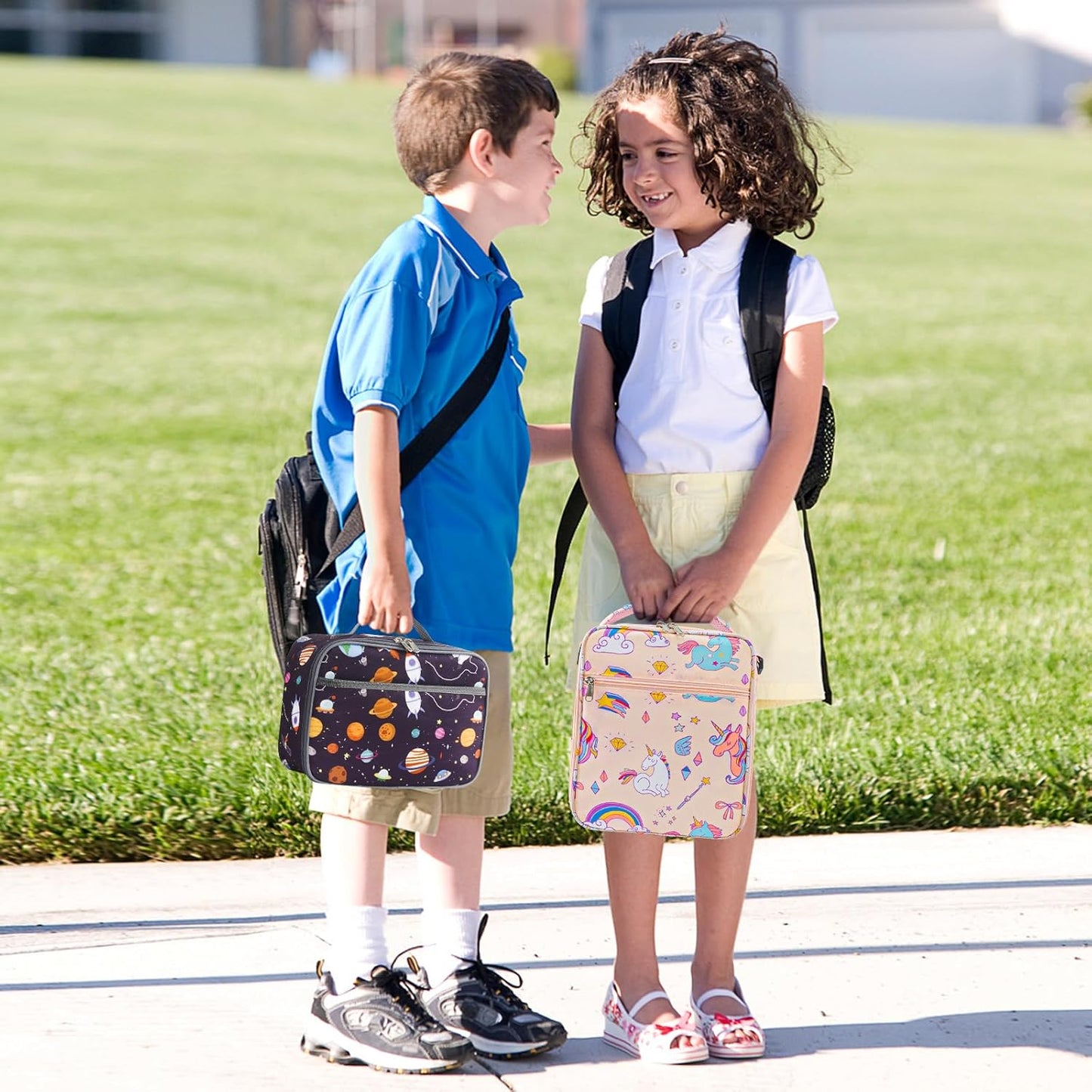 Insulated Lunch Bag for Kids - Portable Meal Tote, Ideal Back to School Gift for Boys and Girls, Water-Resistant Design