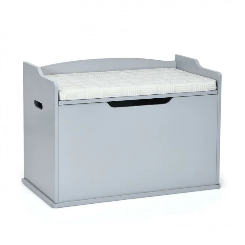 Children's Wooden Flip-Top Storage Chest Bench with Cushioned Hinge