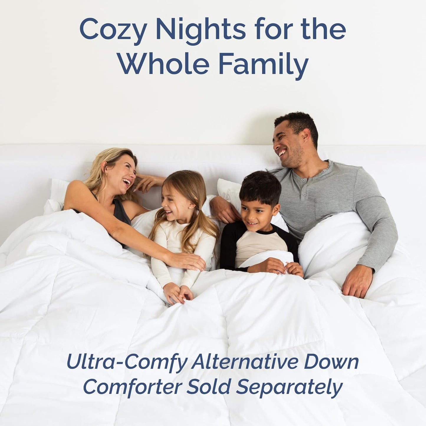 Queen Size 4-Piece Luxury Sheet Set - Breathable, Cooling, and Extra Soft - Deep Pocket, Easy-Fit, Wrinkle-Free Design - White Oeko-Tex Certified Bed Sheets