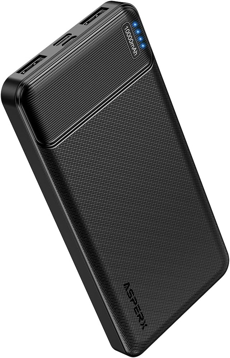 2-Pack 10,000mAh USB-C Portable Charger Power Bank with Fast Charging