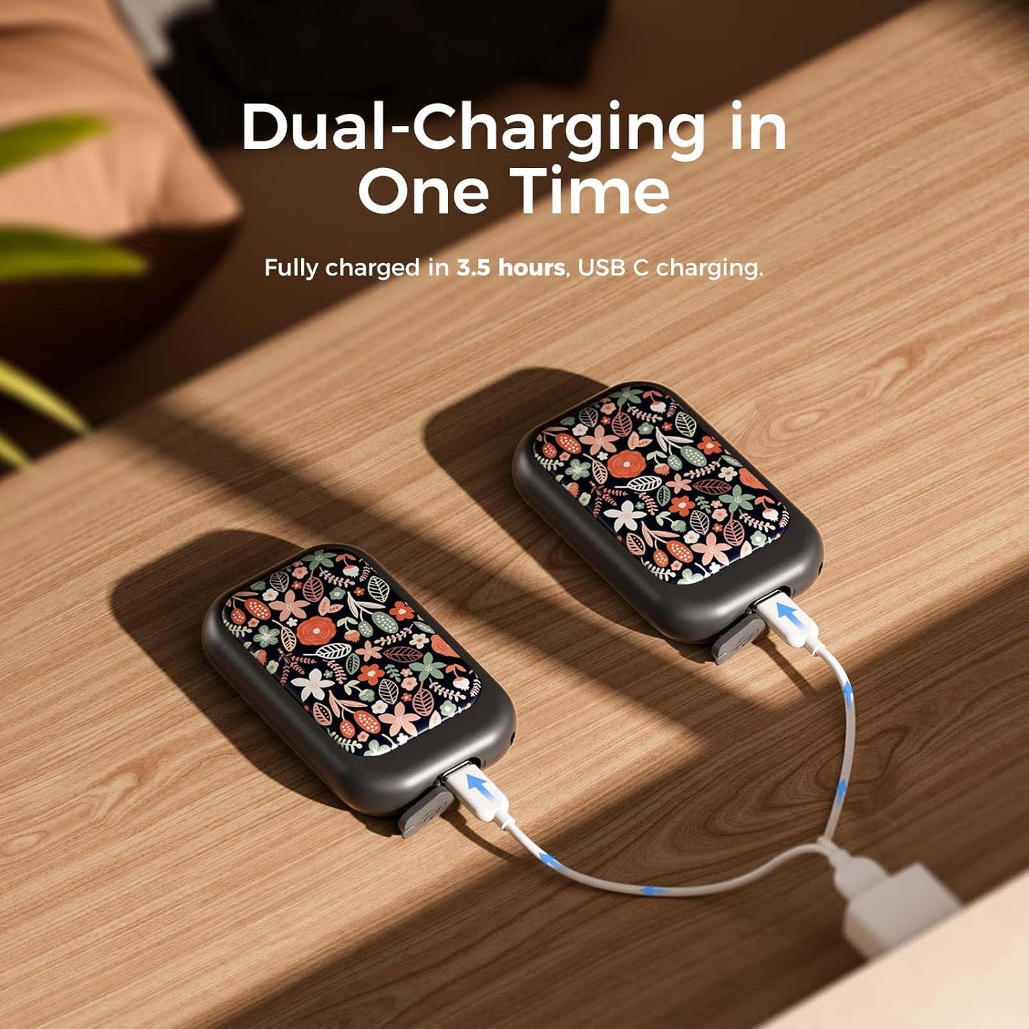 Magnetic Rechargeable Hand Warmers - 2 Pack, Card-Style Electric Hand Heaters with 3 Heat Settings, UL Certified, Ideal Christmas Gifts for Women, UT4 Young