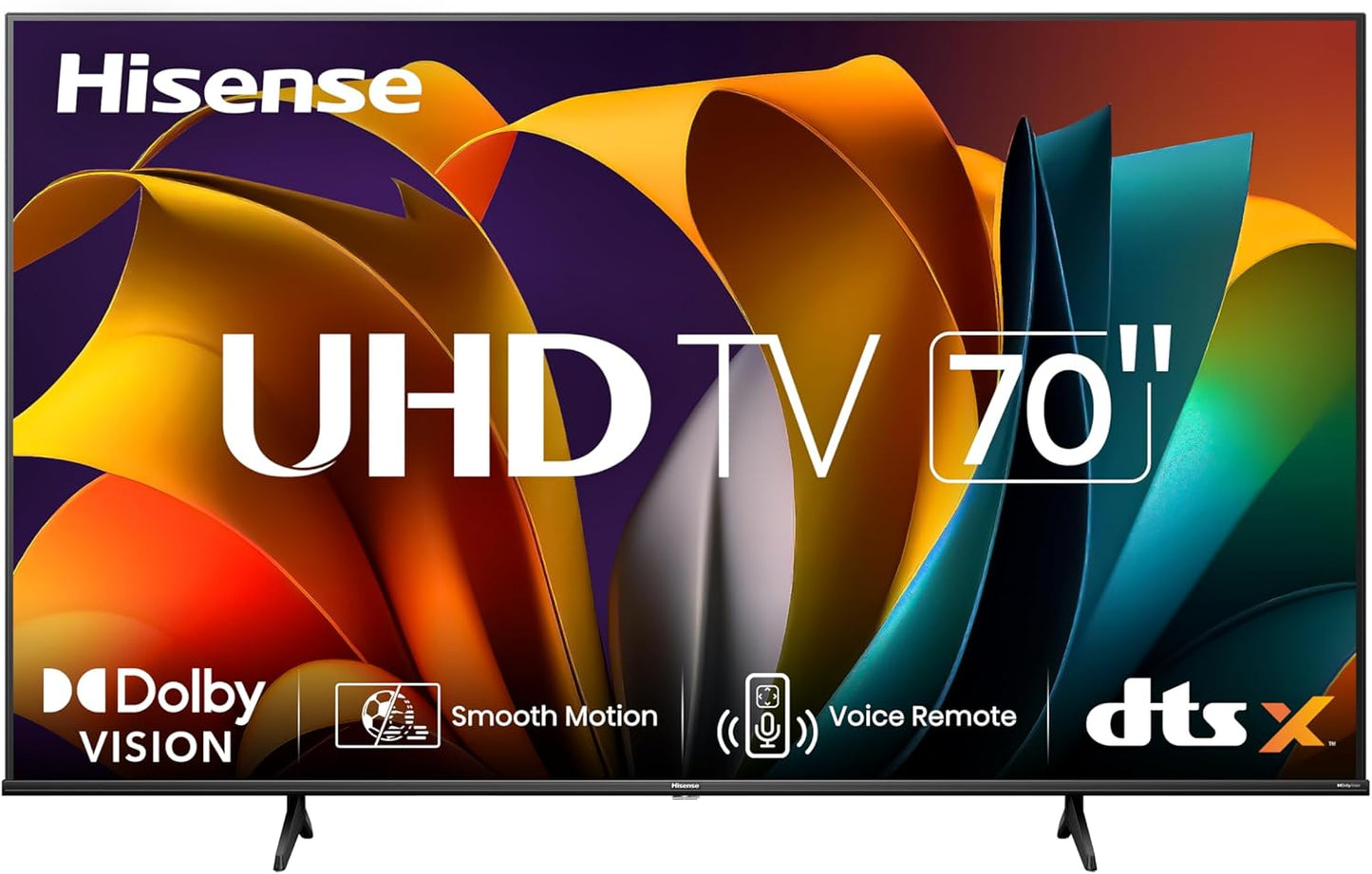 50A68N - 50-Inch Smart Ultra HD 4K Dolby Vision HDR10 Google TV with Bluetooth and Voice Remote (2024 Canada Model)