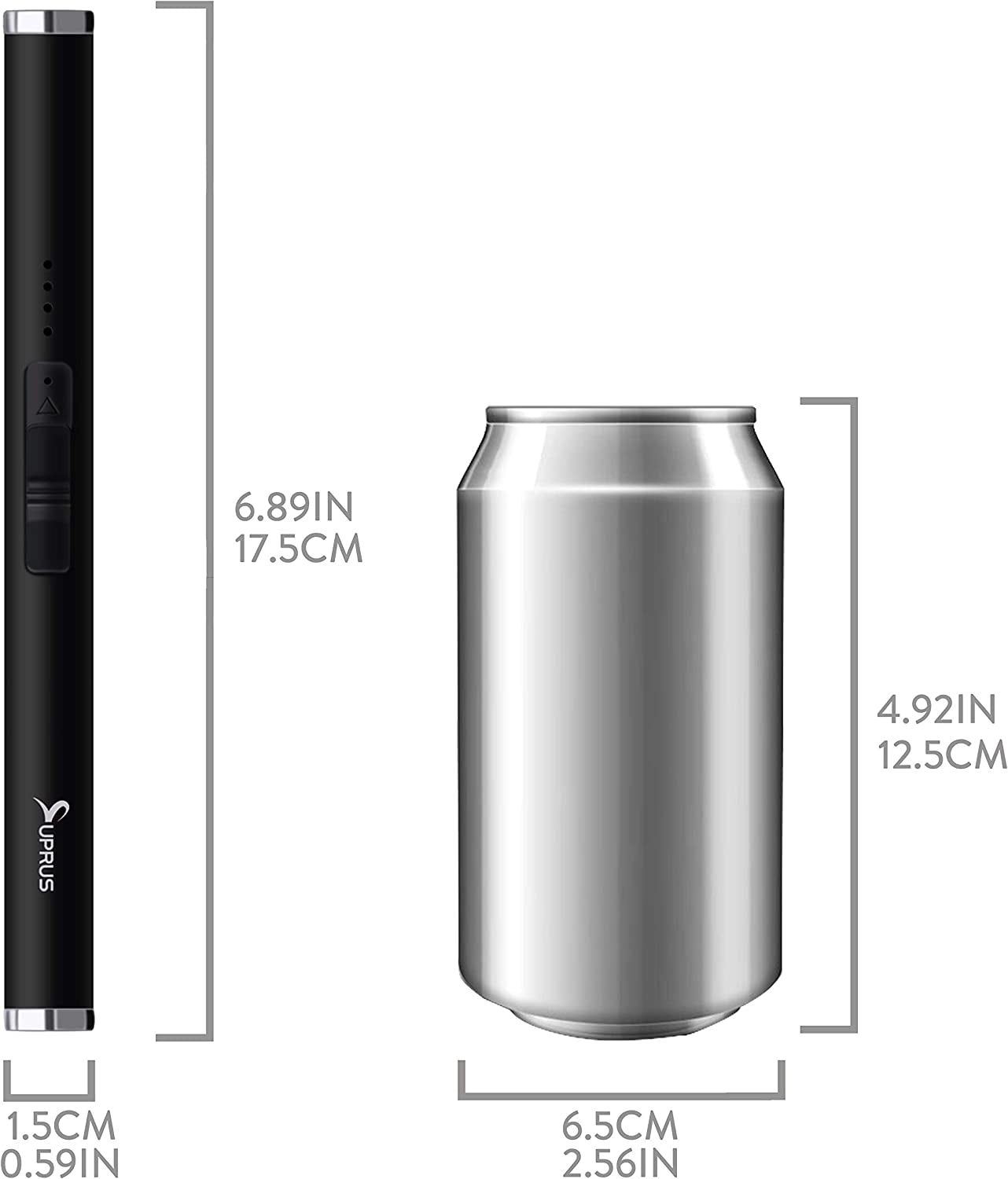 Rechargeable USB Arc Candle Lighter - Flameless, Windproof, and Portable Electric Lighter in Gift Box