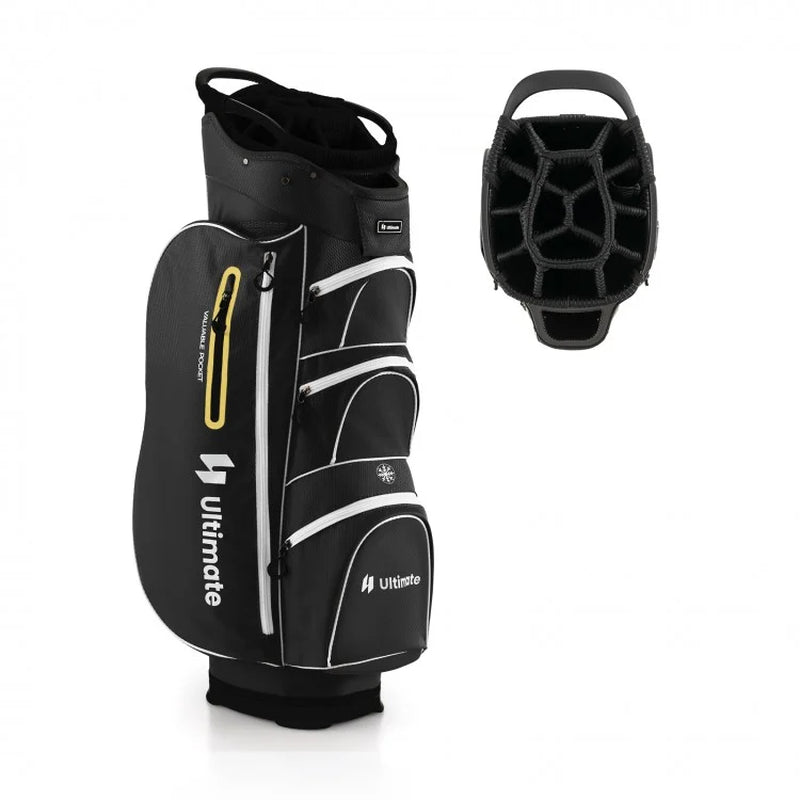9.5-Inch Lightweight Golf Cart Bag Featuring 15-Way Top Dividers