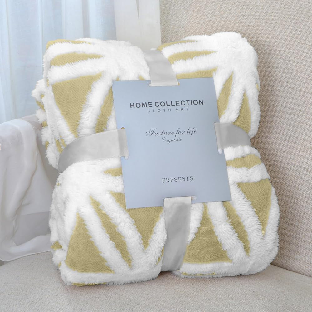Dual-Sided Sherpa Fleece Throw Blanket - Soft and Cozy Bed Blanket for Couch and Sofa (Grey, 51" x 63")
