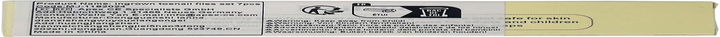 7-Piece Stainless Steel Ingrown Toenail Removal Kit with Under Nail Cleaner and Pedicure Tools