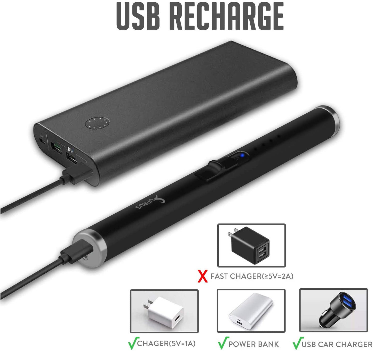 Rechargeable USB Arc Candle Lighter - Flameless, Windproof, and Portable Electric Lighter in Gift Box