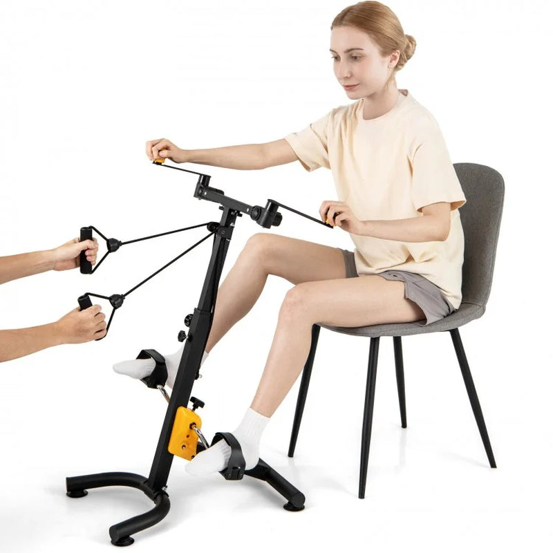 Folding Pedal Exercise Bike with Customizable Resistance Levels
