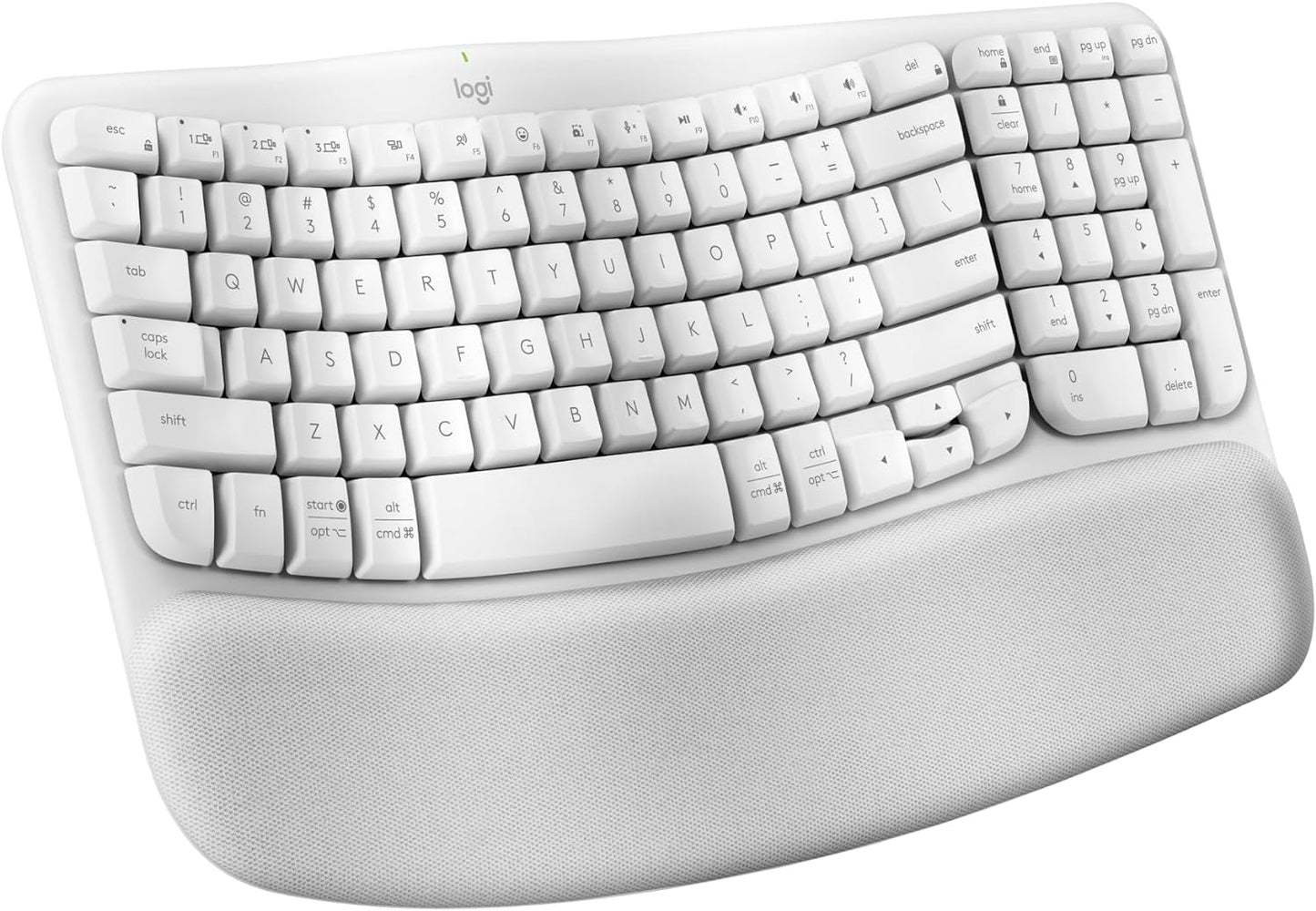 Wireless Ergonomic Keyboard and M550 L Wireless Mouse Combo - Bluetooth and Logi Bolt Compatible, Multi-OS Support