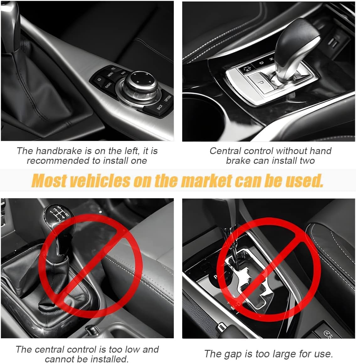 2-Pack Car Seat Gap Filler Organizer - Cup Holder and USB Charger - Multifunctional Storage Box (Black)