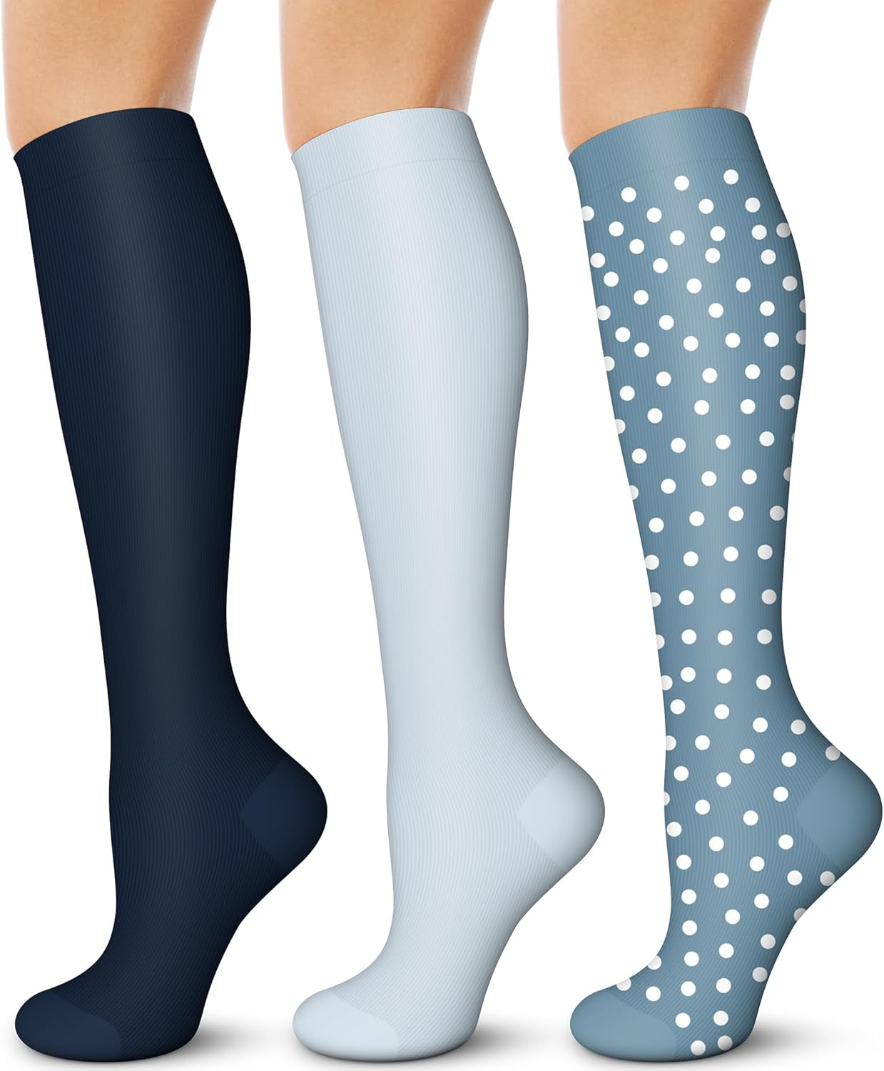 Compression Socks for Men and Women - 15-20 mmHg Support for Nurses, Running, Hiking, Recovery, and Travel