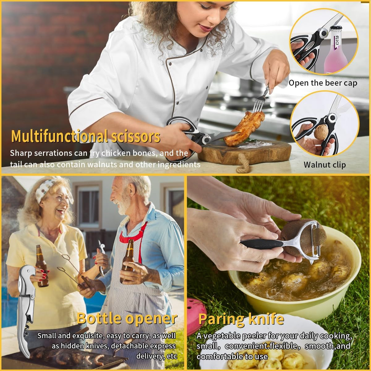 Essential Camping Accessories: Comprehensive Cooking Utensils Set for RVs, Backpacking, and Outdoor Adventures
