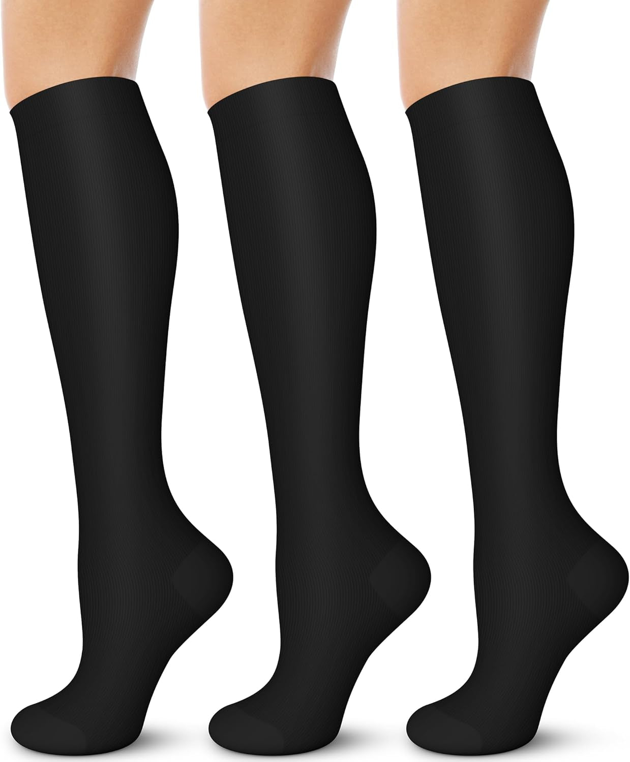 Compression Socks for Men and Women - 15-20 mmHg Support for Nurses, Running, Hiking, Recovery, and Travel