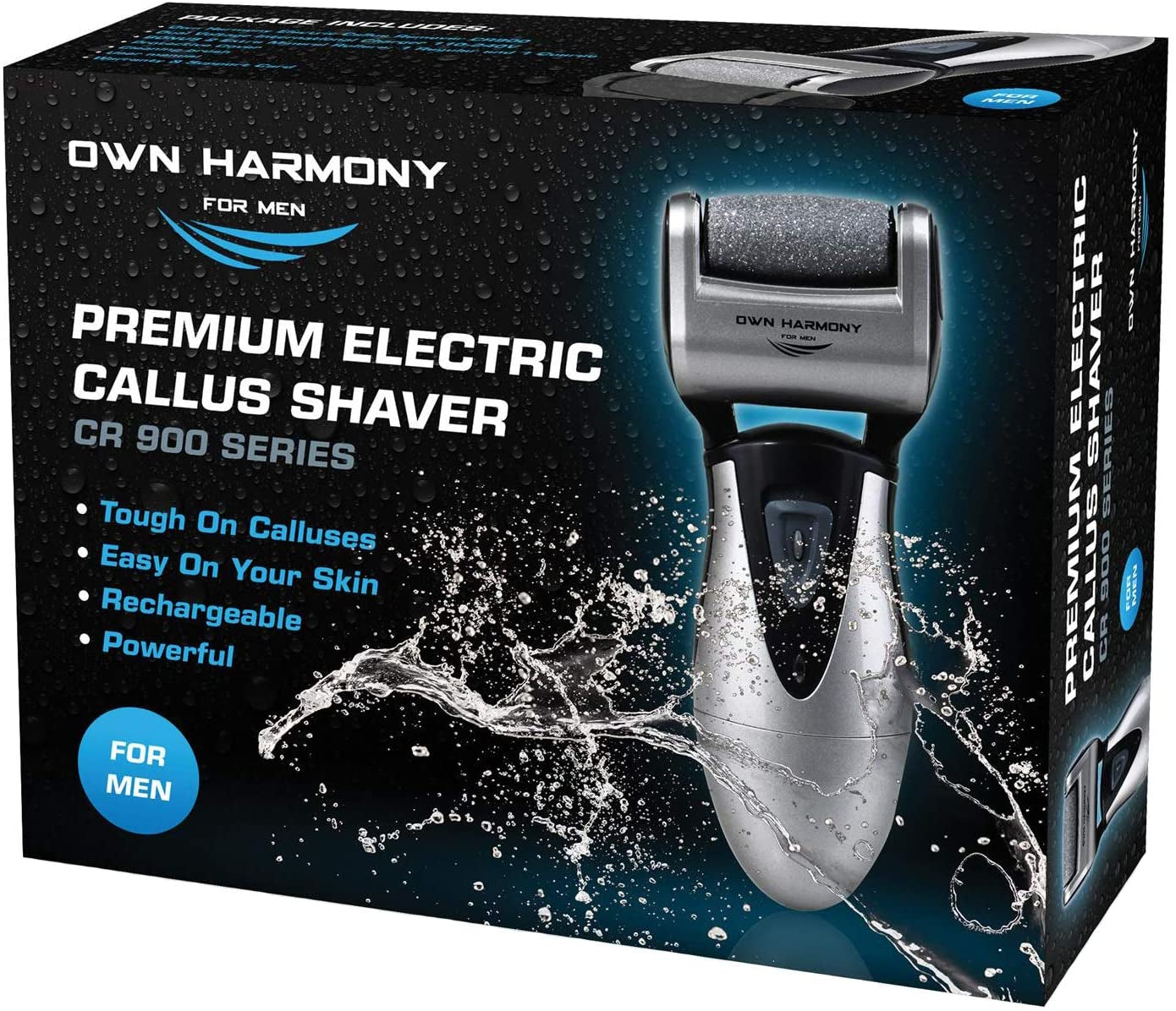 Electric Rechargeable Callus Remover for Men and Women with 3 Powerful Rollers - Professional Spa Quality Micro Pedi Foot Care Tool for Cracked Skin