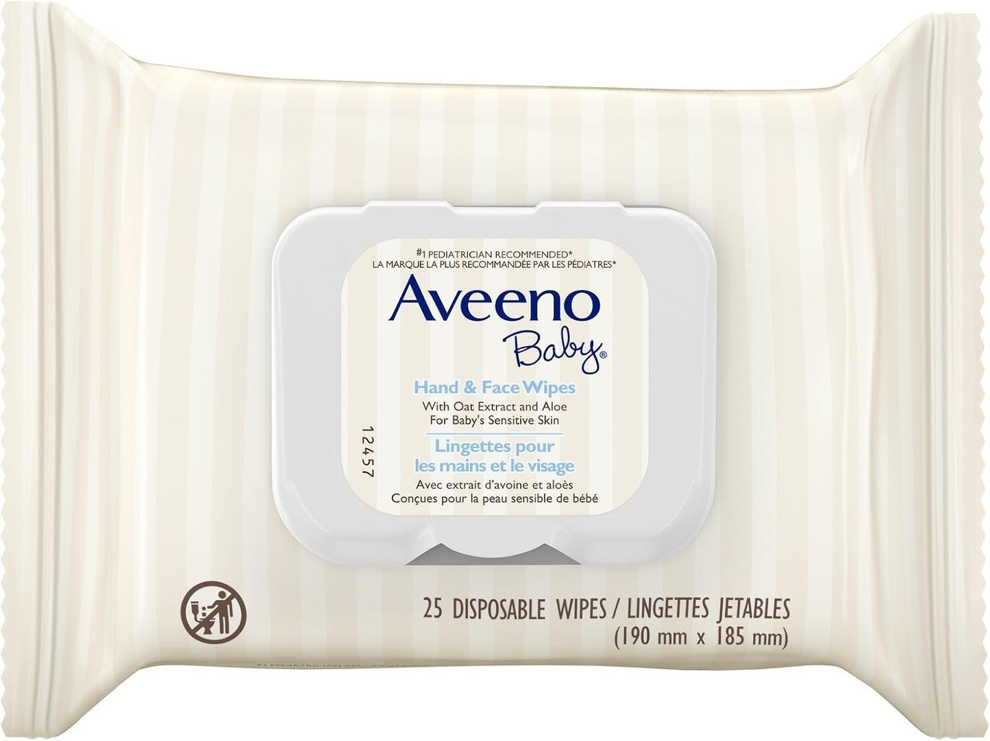 Baby Baby Wipes for Sensitive Skin, Unscented Hand and Face, 25 Count