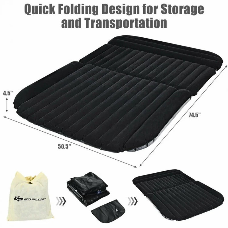 Inflatable SUV Backseat Mattress Travel Pad with Pump for Outdoor Use