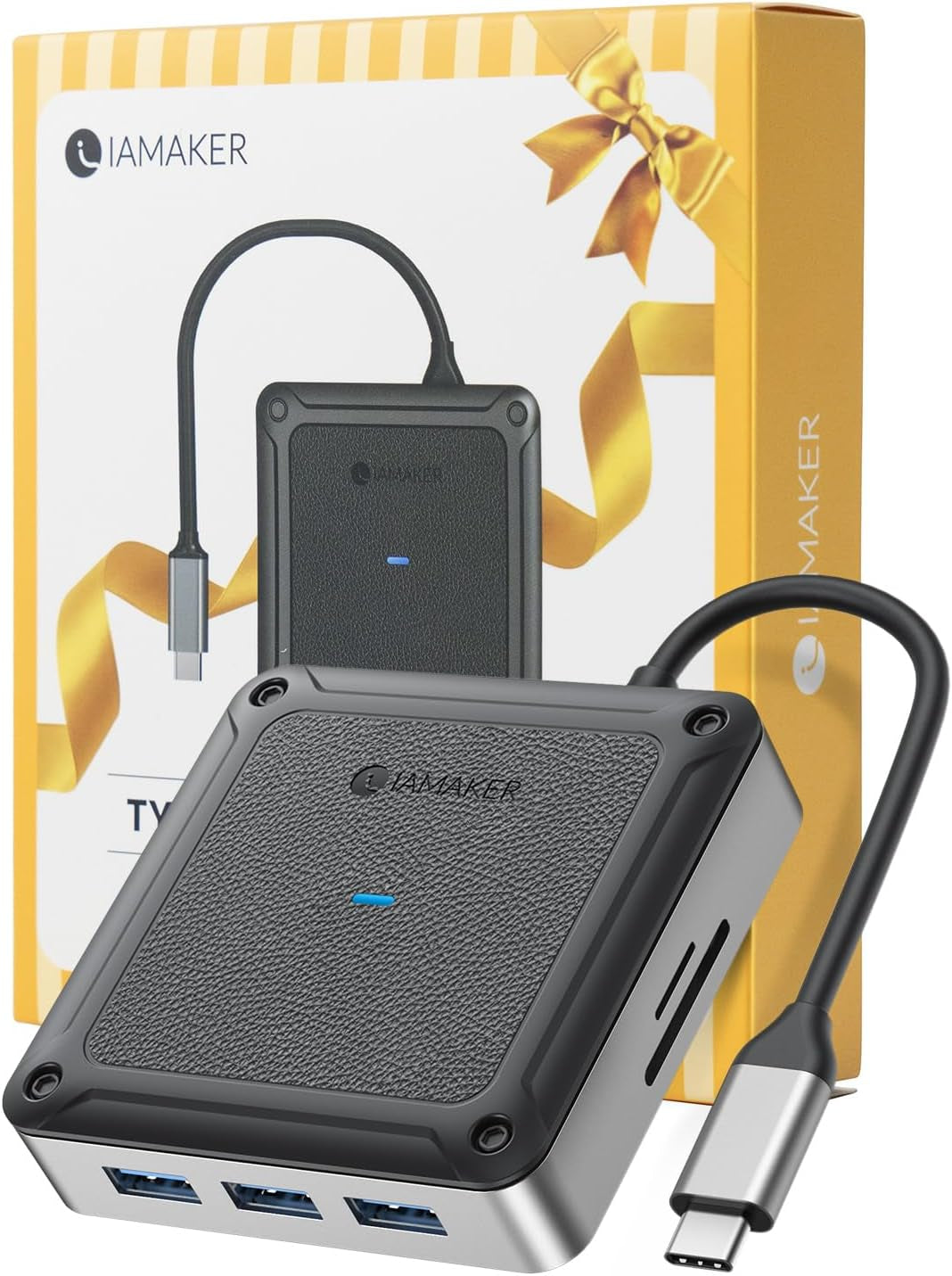 7-Port USB 3.0 Hub - High-Speed 5Gbps Data Adapter for Laptops, PCs, Printers, and More