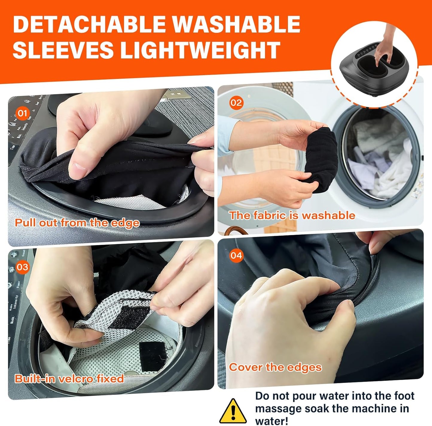 Shiatsu Foot Massager with Heat - Deep-Kneading Foot Relief Machine for Home and Office Use
