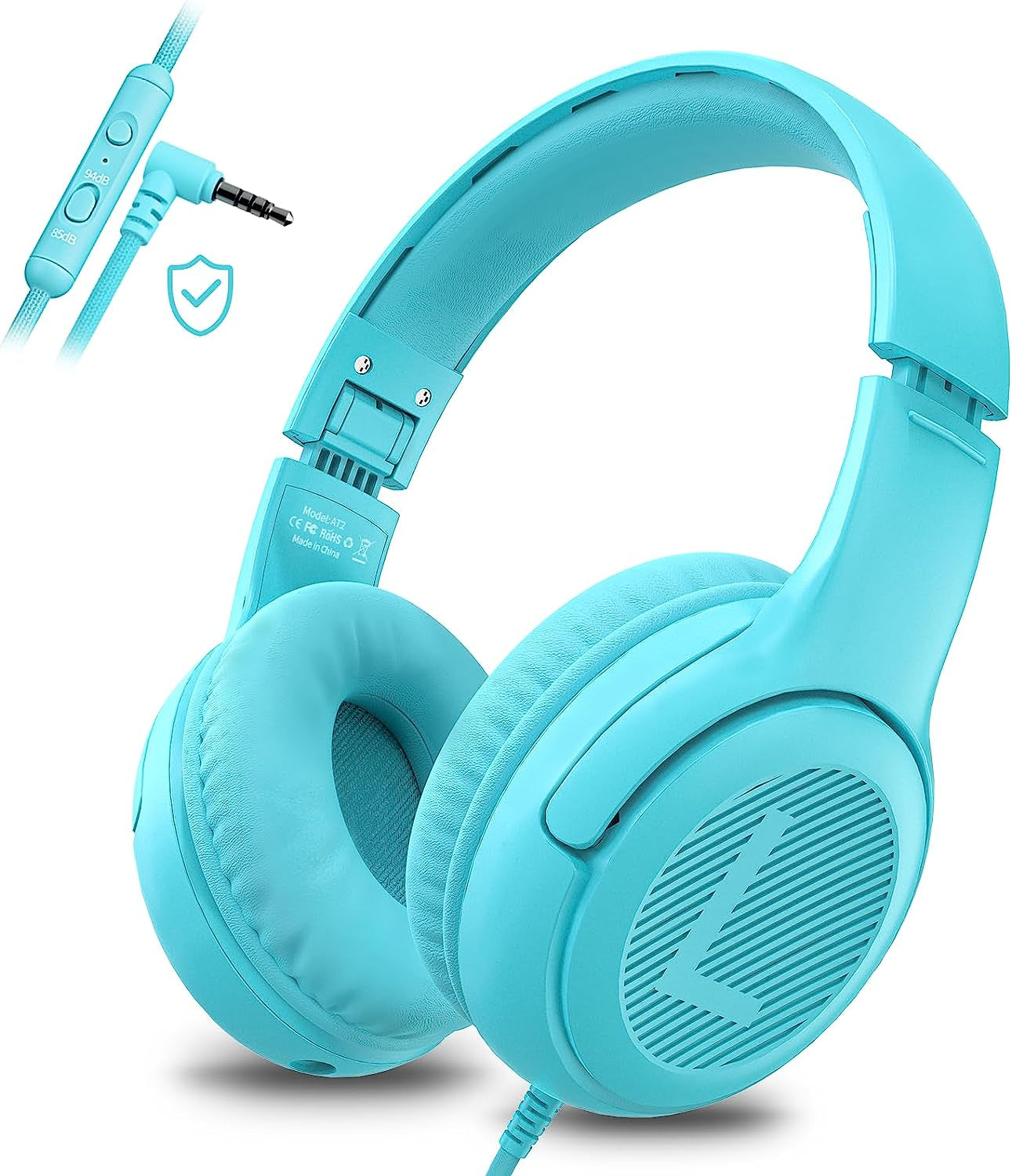 Kids Headphones with Cord - Comfortable and Durable Design for School and Work, Perfect Gift for Children