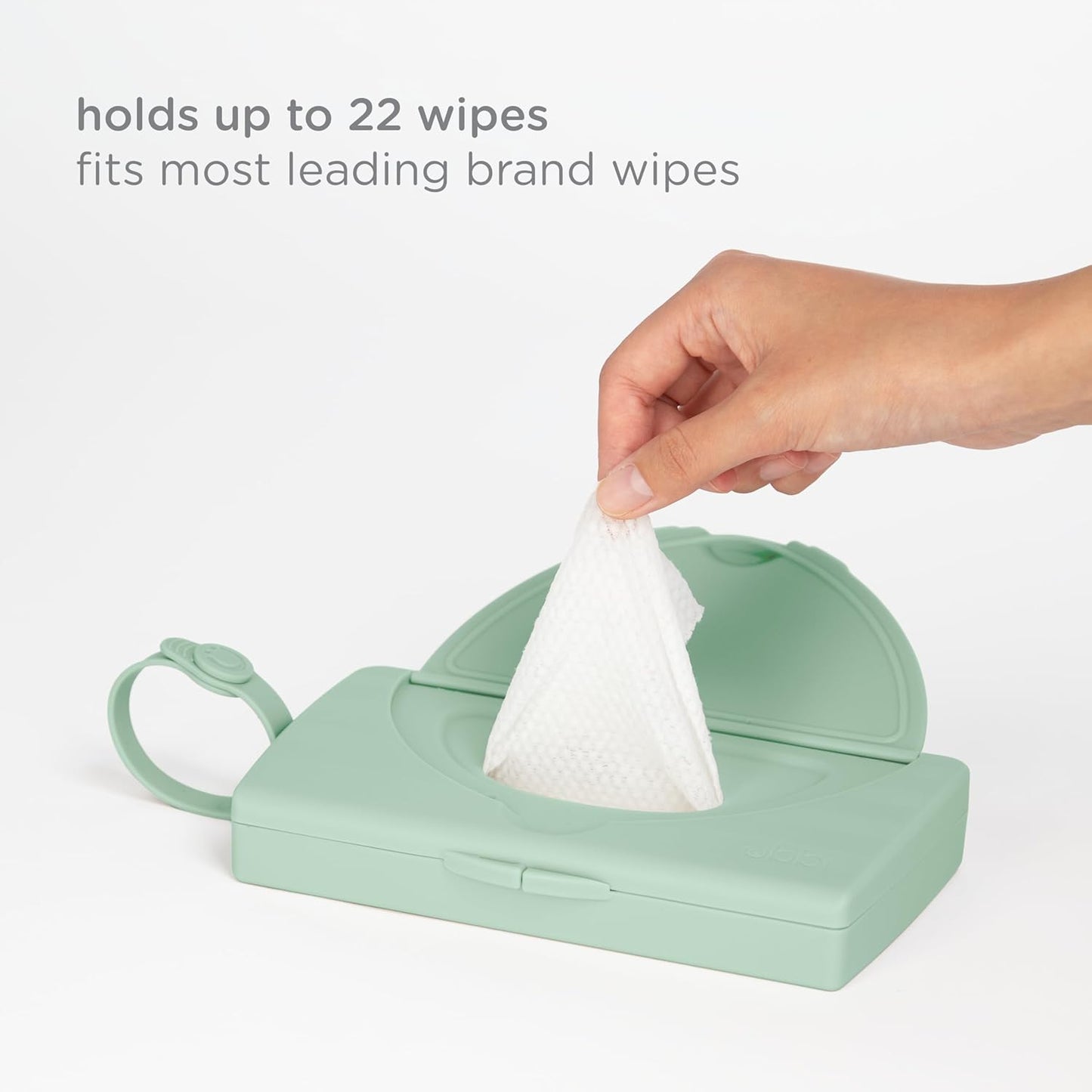 On-The-Go Baby Wipes Dispenser, Portable Wipes Container- Travel, Diaper Bag Accessory, Reusable Wipes Holder