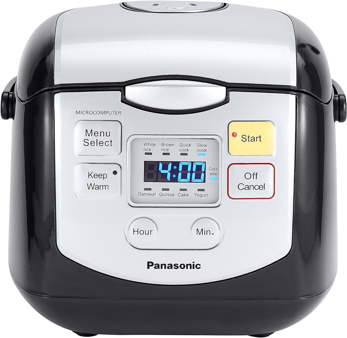 4-Cup Black Uncooked Rice Cooker and Multi-Cooker