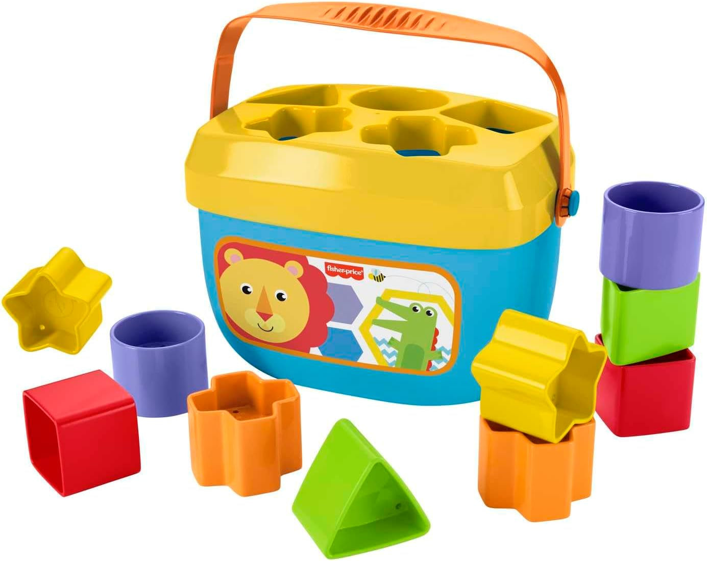 Stacking Toy Set: Baby's First Blocks - 10 Shape Sorting Toys for Infants 6 Months and Older