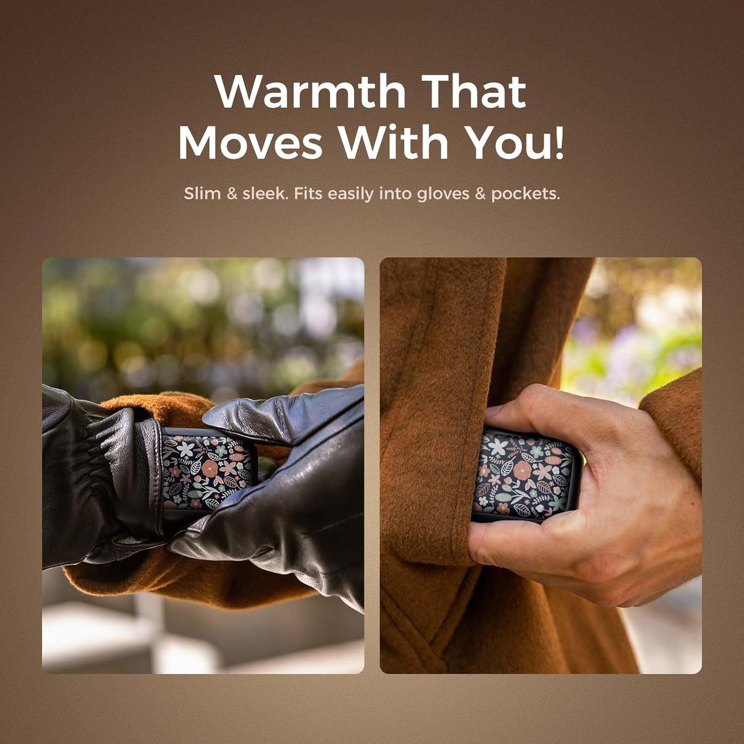Magnetic Rechargeable Hand Warmers - 2 Pack, Card-Style Electric Hand Heaters with 3 Heat Settings, UL Certified, Ideal Christmas Gifts for Women, UT4 Young