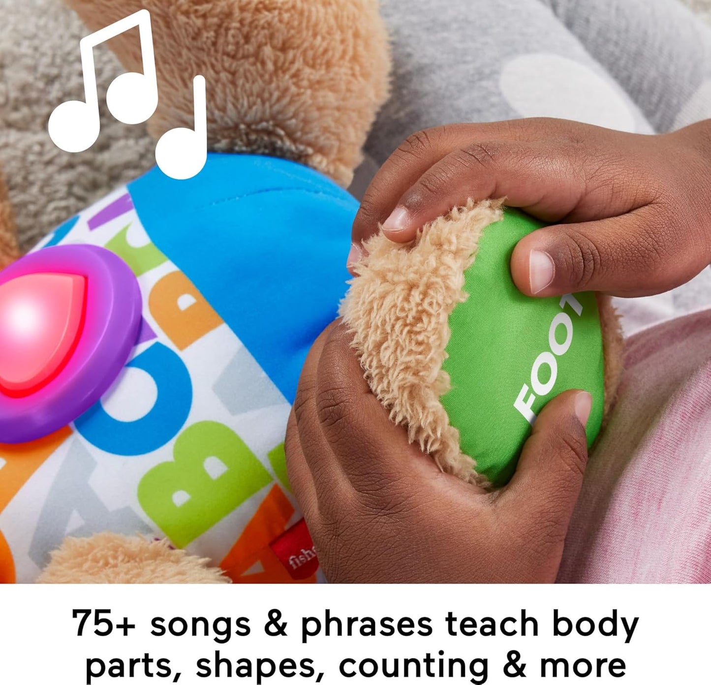 Laugh & Learn Smart Stages Musical Plush Puppy with Lights and Phrases for Infants 6 Months and Older