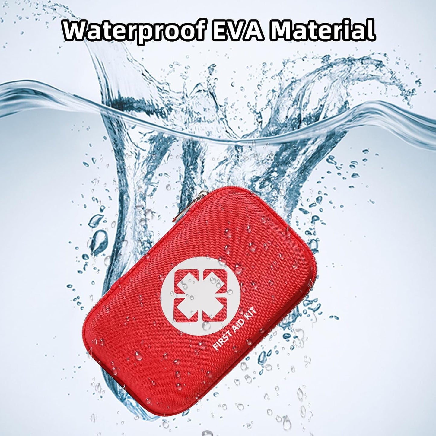 Compact 110-Piece Waterproof First Aid Kit for Home, Travel, and Outdoor Use - Essential Emergency Medical Supplies and Survival Gear