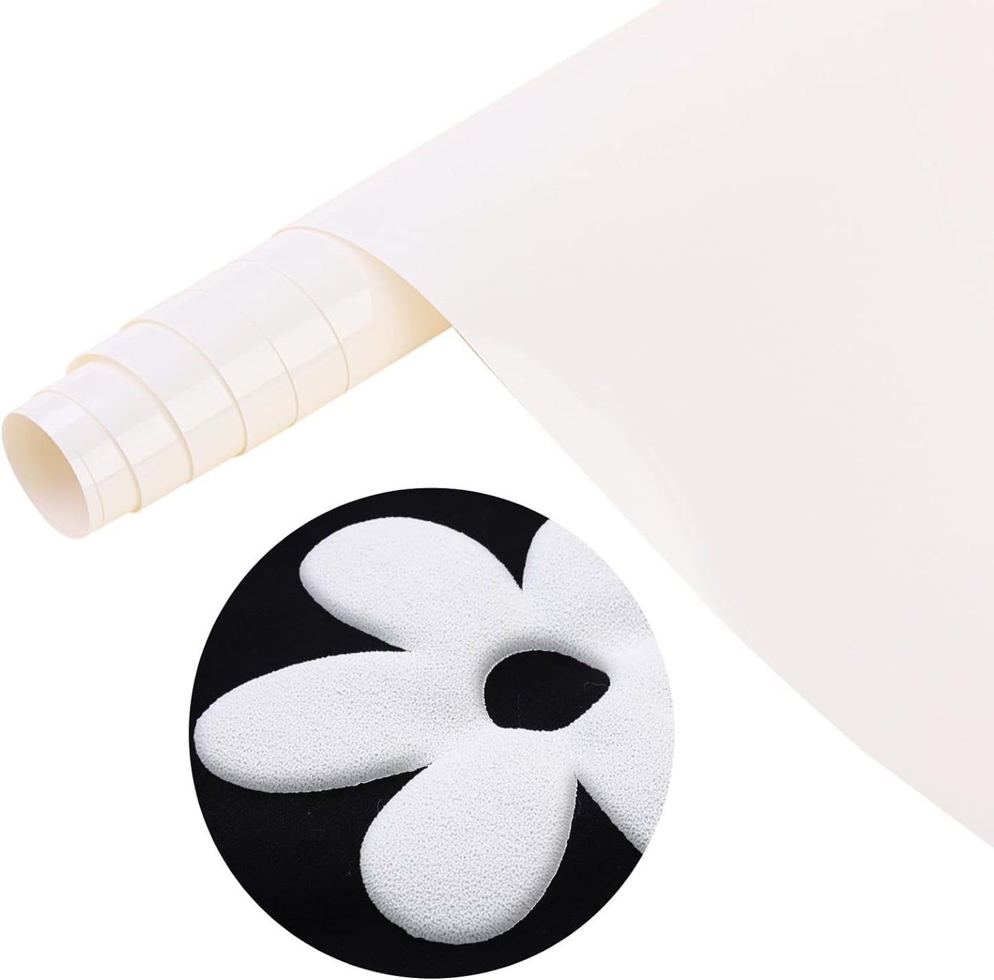 Puff Vinyl Heat Transfer Sheets - 11 Pack of 12 x 10 Inches 3D Foaming HTV for T-Shirt Design