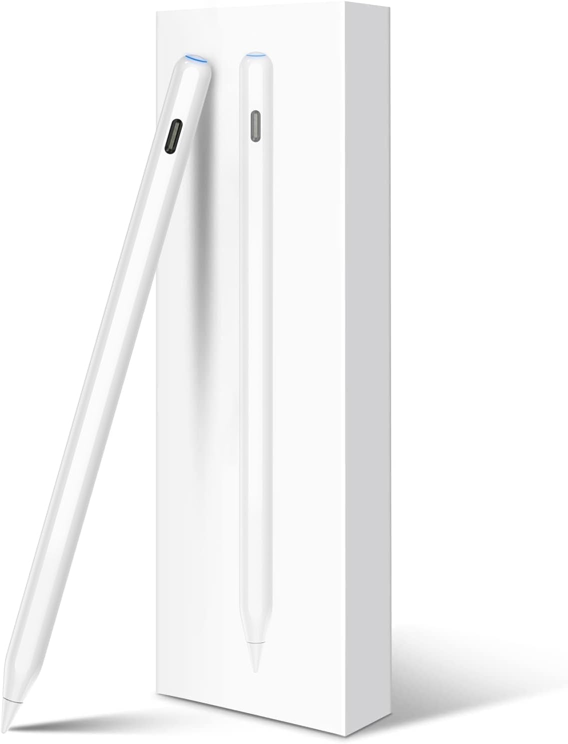 2nd Generation Wireless Charging Pencil for iPad with Tilt and Palm Rejection - Magnetic Stylus Pen - White
