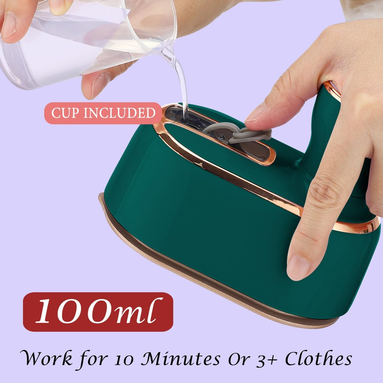 Portable Mini Handheld Travel Steamer for Clothes - Compact Garment Iron for Travel and Dorm Essentials