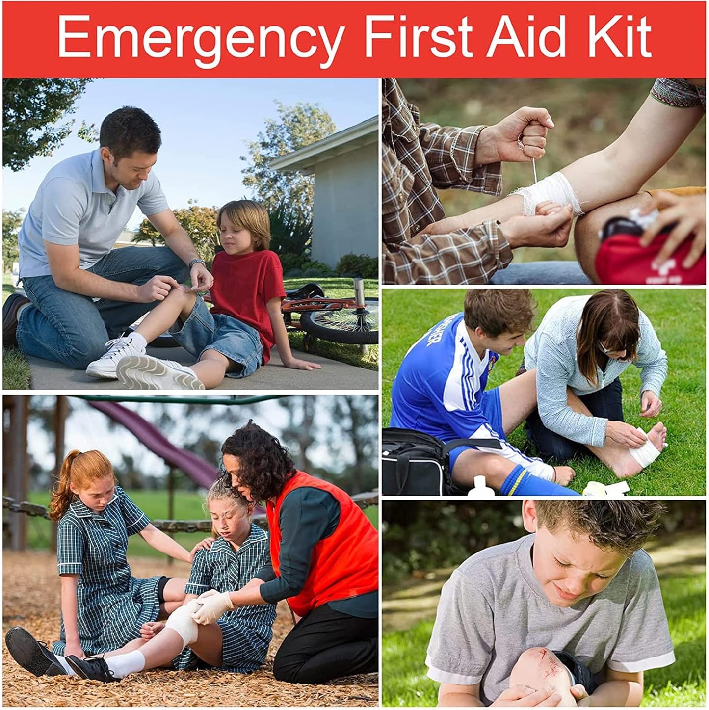 Comprehensive 97-Piece First Aid Kit for Family Emergency Preparedness