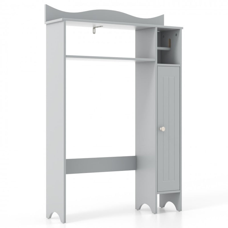 Over-the-Toilet Storage Cabinet with Integrated Toilet Paper Holder