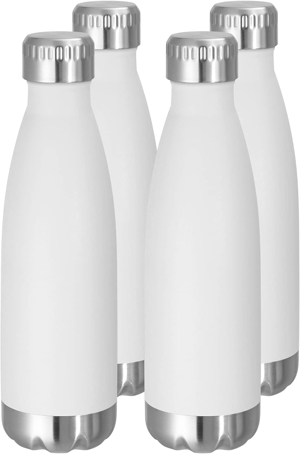17 oz Stainless Steel Insulated Water Bottle - Reusable Double Wall Vacuum Flask for Hot and Cold Beverages, BPA Free