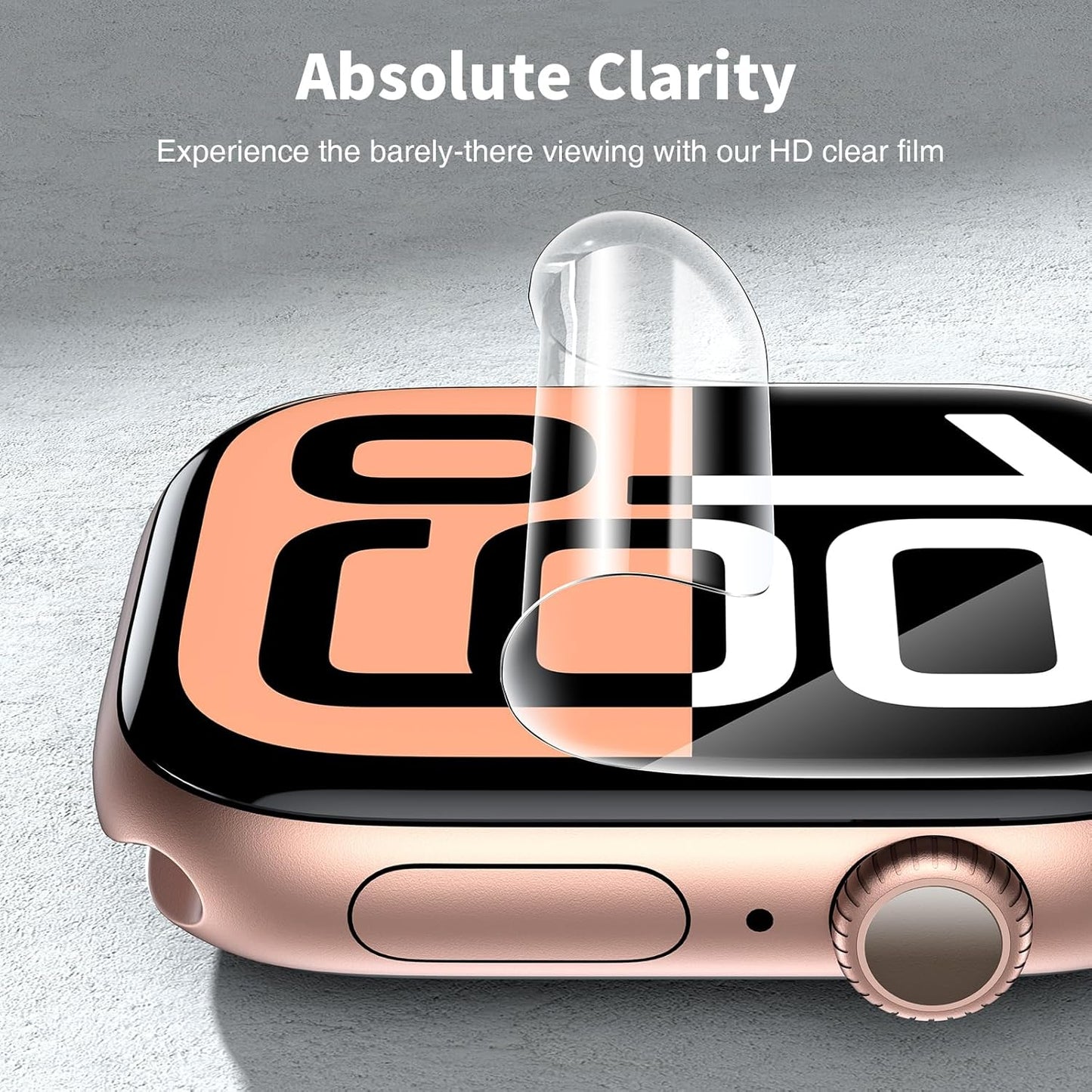 6-Pack Self-Healing TPU Screen Protectors for Apple Watch Series 10 (42mm) - Scratch-Resistant, Bubble-Free, HD Clarity, Anti-Glare, Transparent