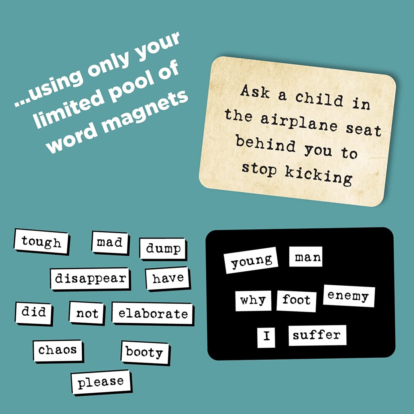 - the Ridiculous Word Magnet Party Game, 3+ Players