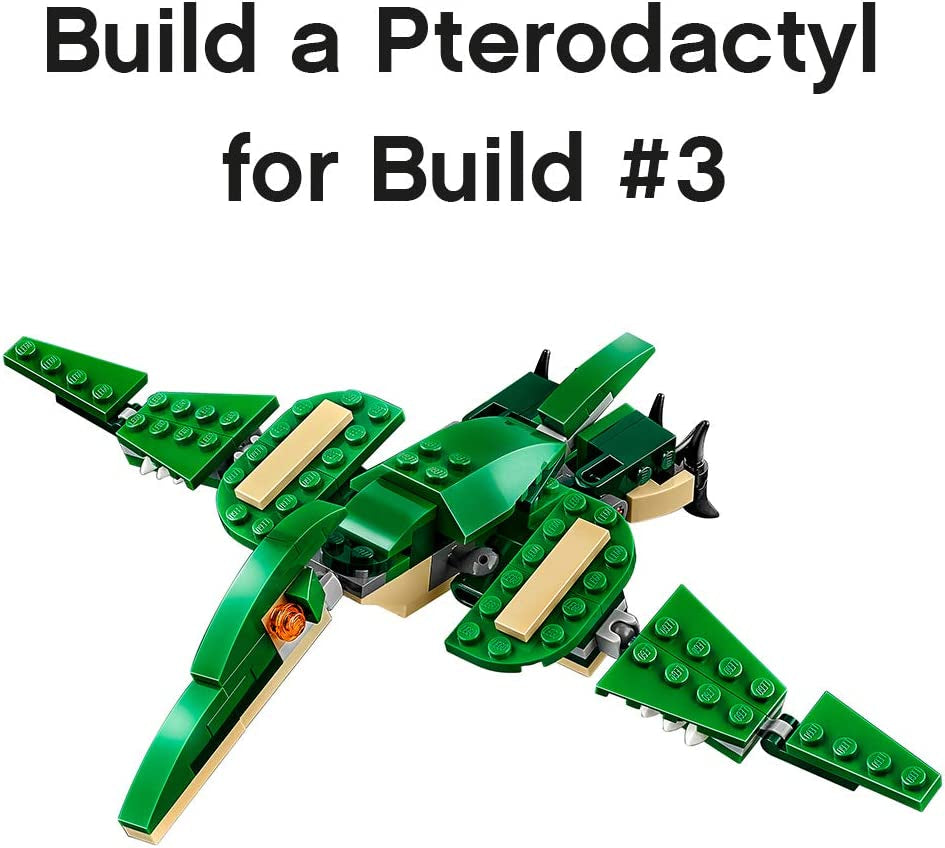 3-in-1 Transforming Dinosaur Toy Set: T. Rex, Triceratops, and Pterodactyl Figures - Ideal Gift for Children Aged 7-12, Model 31058