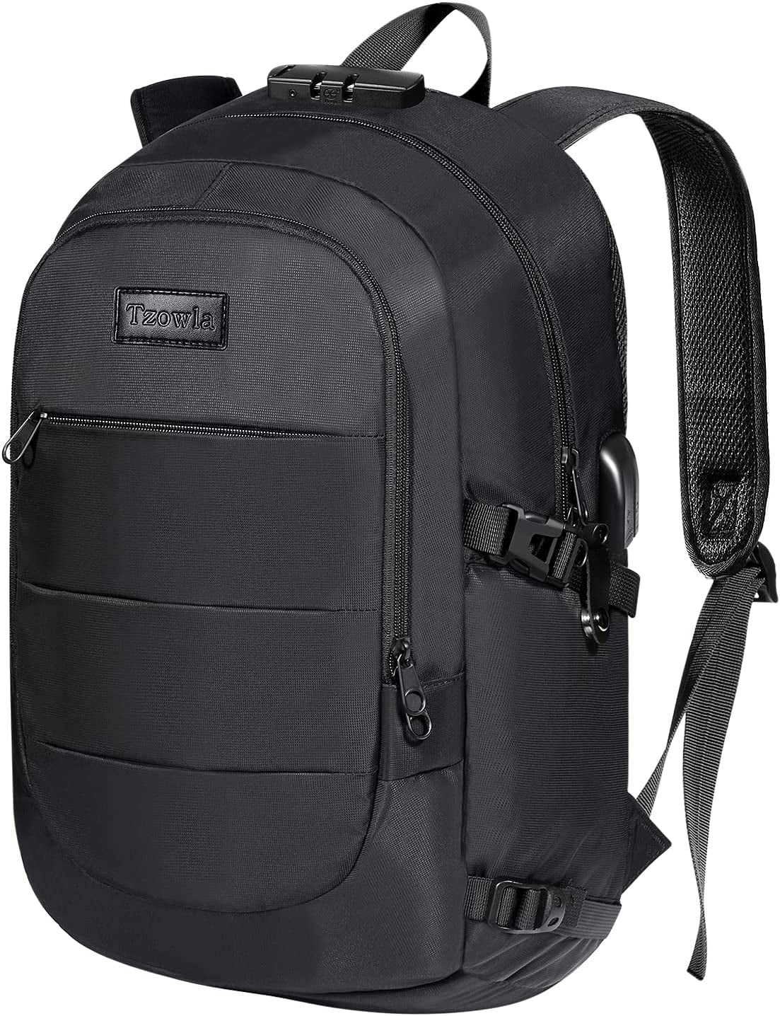 Water-Resistant Anti-Theft Laptop Backpack with USB Charging Port - 15.6 Inch Business Bag for Men and Women