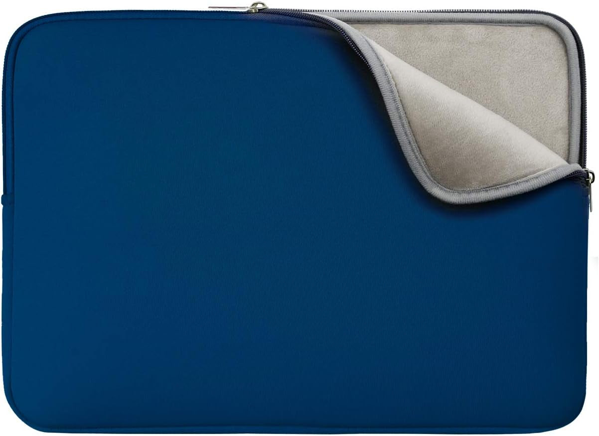 14-Inch Laptop Sleeve Case with Soft Fluffy Lining - Compatible with 14" Notebooks, Chromebooks, and Laptops (Black)