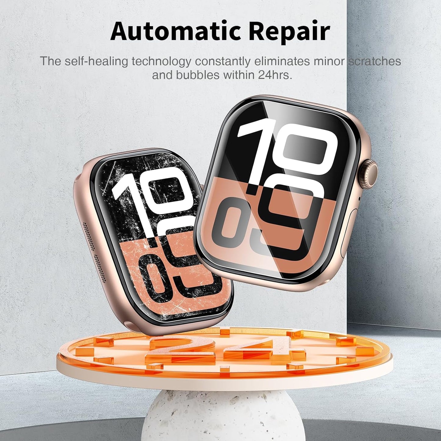 6-Pack Self-Healing TPU Screen Protectors for Apple Watch Series 10 (42mm) - Scratch-Resistant, Bubble-Free, HD Clarity, Anti-Glare, Transparent