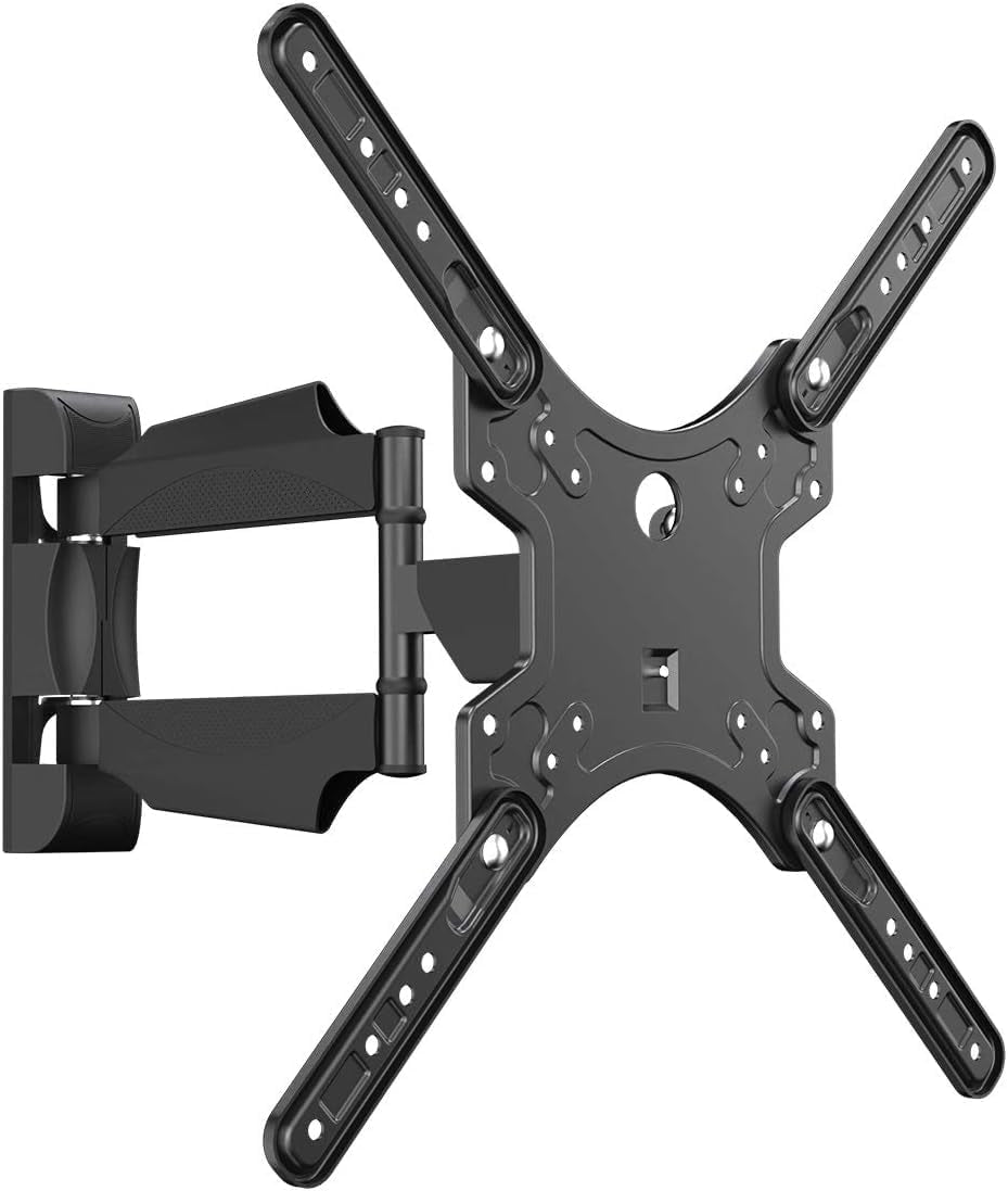 Adjustable TV Wall Mount with Swivel and Tilt Function for 32-55 Inch TVs up to 70 lbs, VESA 400x400 mm