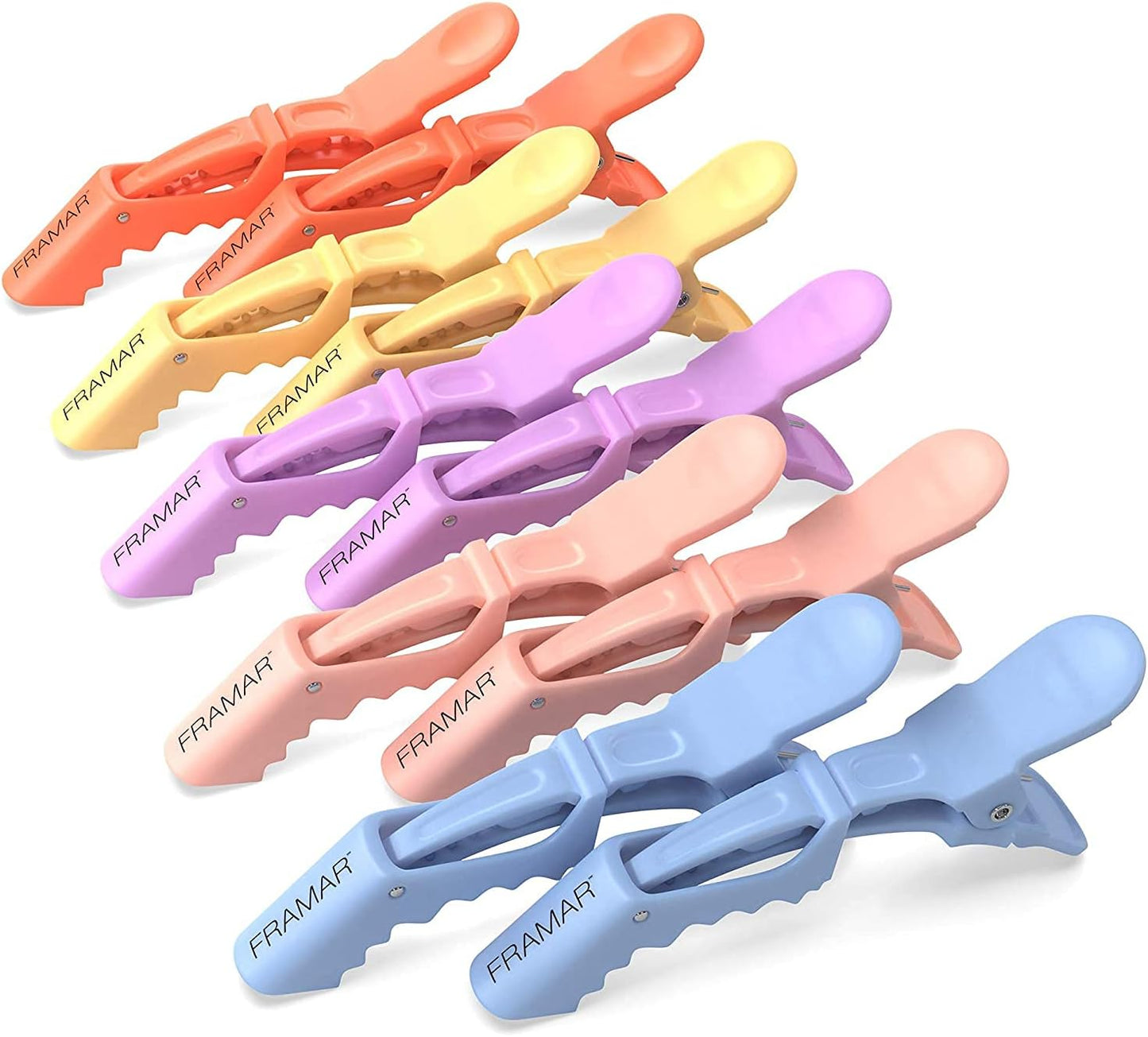 Pastel Alligator Hair Clips Set - 10 Pcs No Crease Hair Accessories for Women