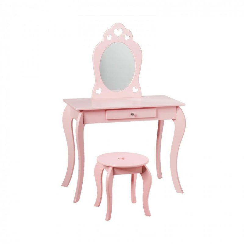 Children's Princess Makeup and Dressing Table Set with Mirror